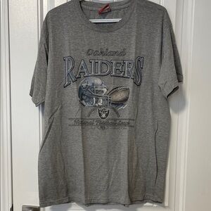 NFL Gray Oakland Raiders Short Sleeve Tee